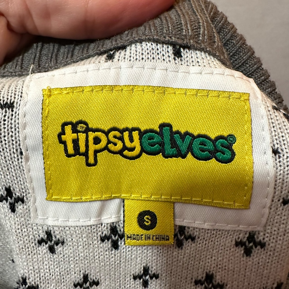 Tipsy Elves Let It Snow Light Up Ugly Christmas S… - image 3